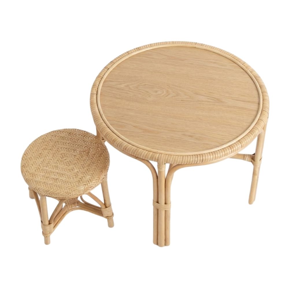 Toddler Table and Chair Set South Africa, rattan kids furniture, rattan kids chair, rattan kids table, rattan kids table and chairs set, rattan toddler chair, rattan toddler table and chairs, wholesale, bulk, Vietnam, factory