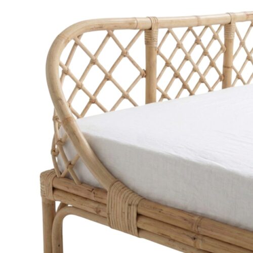 Twin Rattan Kids Bed, rattan kid's bed, rattan baby cot, rattan kids toys, rattan kids furniture, wholesale, bulk