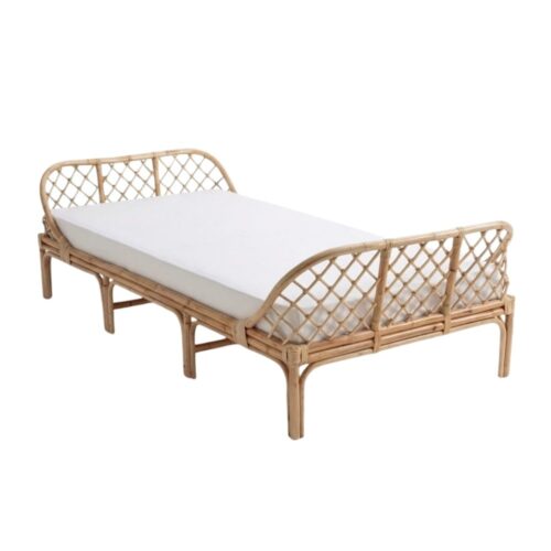 Twin Rattan Kids Bed, rattan kid's bed, rattan baby cot, rattan kids toys, rattan kids furniture, wholesale, bulk