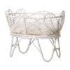 White Rattan Baby Bassinet, rattan baby bassinet, rattan baby cradle, rattan baby cot, rattan kids toys, rattan kids furniture, wholesale, bulk