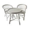 White Rattan Table and Chairs for Toddler, rattan kids furniture, rattan kids chair, rattan kids table, rattan kids table and chairs set, rattan toddler chair, rattan toddler table and chairs, wholesale, bulk, Vietnam, factory