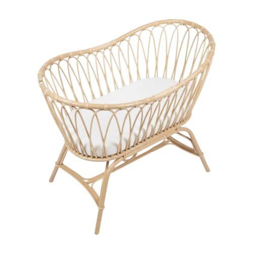 Wicker Baby Bassinet Basket, rattan baby bassinet, rattan baby cradle, rattan baby cot, rattan kids toys, rattan kids furniture, wholesale, bulk