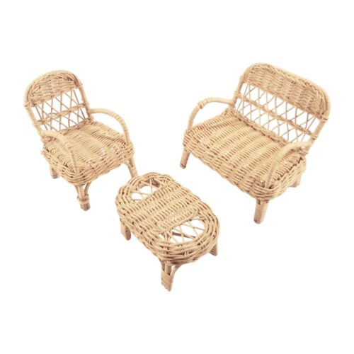 Wicker Baby Doll Sofa, rattan kids toys, rattan kids furniture, wholesale, bulk