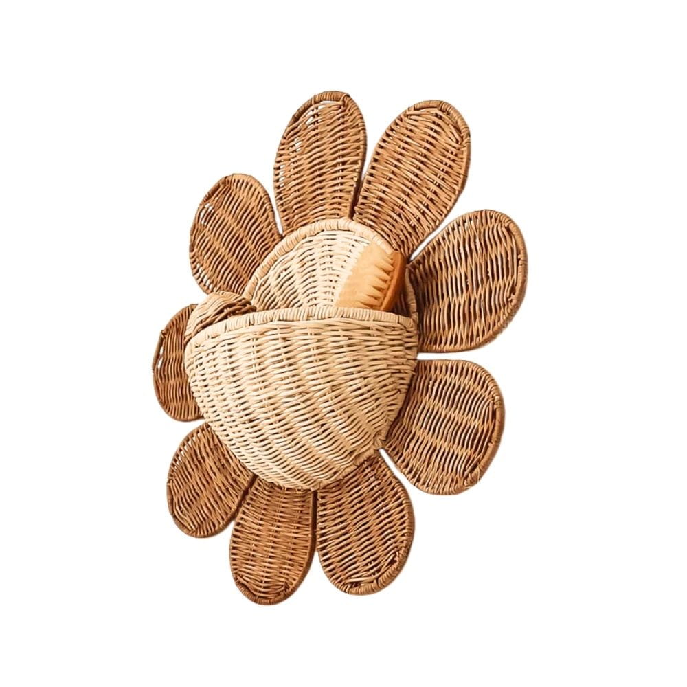 Daisy Rattan Kids Room Wall Basket, rattan kids basket, rattan kids toys, rattan kids furniture, wholesale, bulk