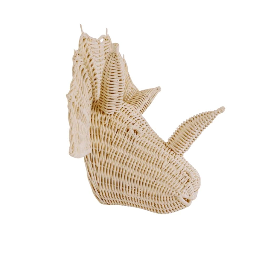 Dino Head Rattan Wall Decor, rattan kids toys, rattan kids furniture, wholesale, bulk