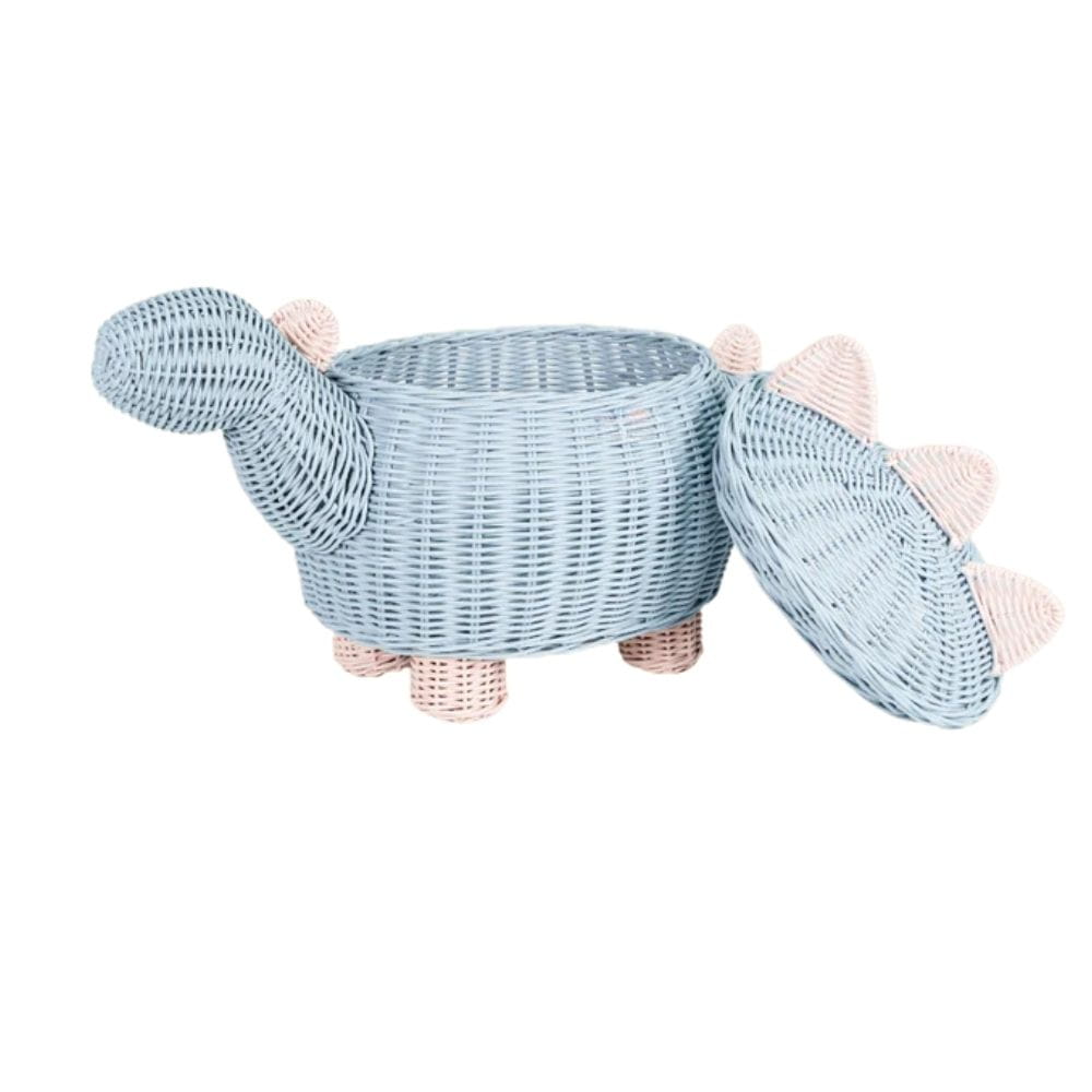 Dino Storage Basket Kids Room, rattan kids basket, rattan kids toys, rattan kids furniture, wholesale, bulk