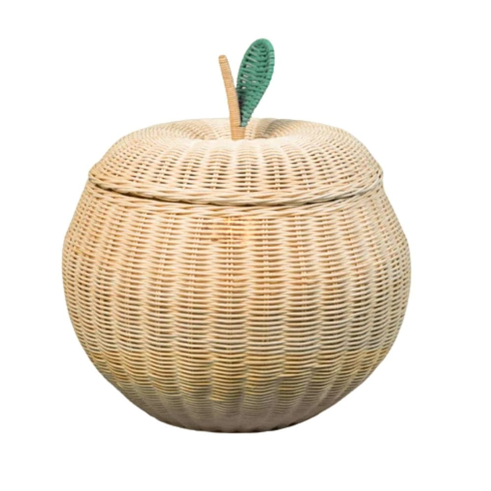 Rattan Apple Storage Basket, rattan kids basket, rattan kids toys, rattan kids furniture, wholesale, bulk