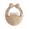 Rattan Bow Wall Basket, rattan kids basket, rattan kids toys, rattan kids furniture, wholesale, bulk