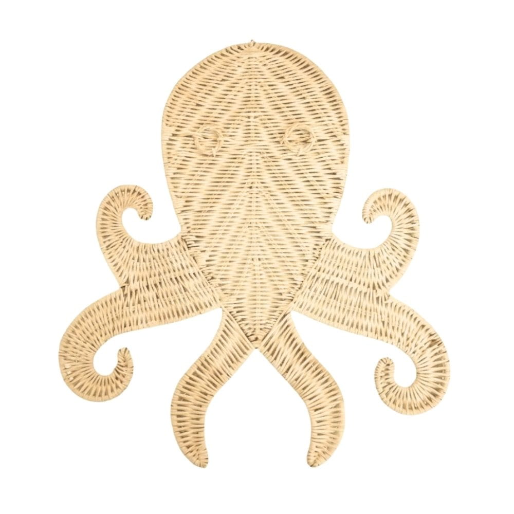 Rattan Octopus Wall Hanging Decor, rattan kids toys, rattan kids furniture, wholesale, bulk