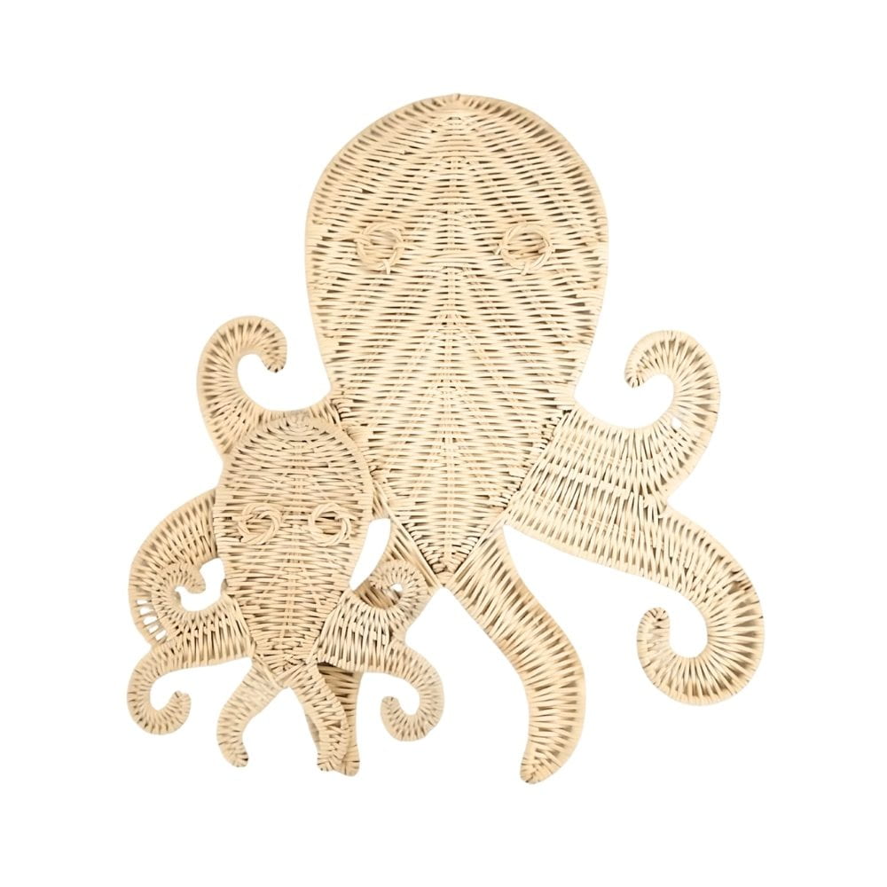 Rattan Octopus Wall Hanging Decor, rattan kids toys, rattan kids furniture, wholesale, bulk