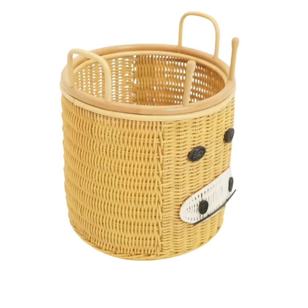 Kids Rattan Deer Laundry Basket, rattan kids basket, rattan kids toys, rattan kids furniture, wholesale, bulk