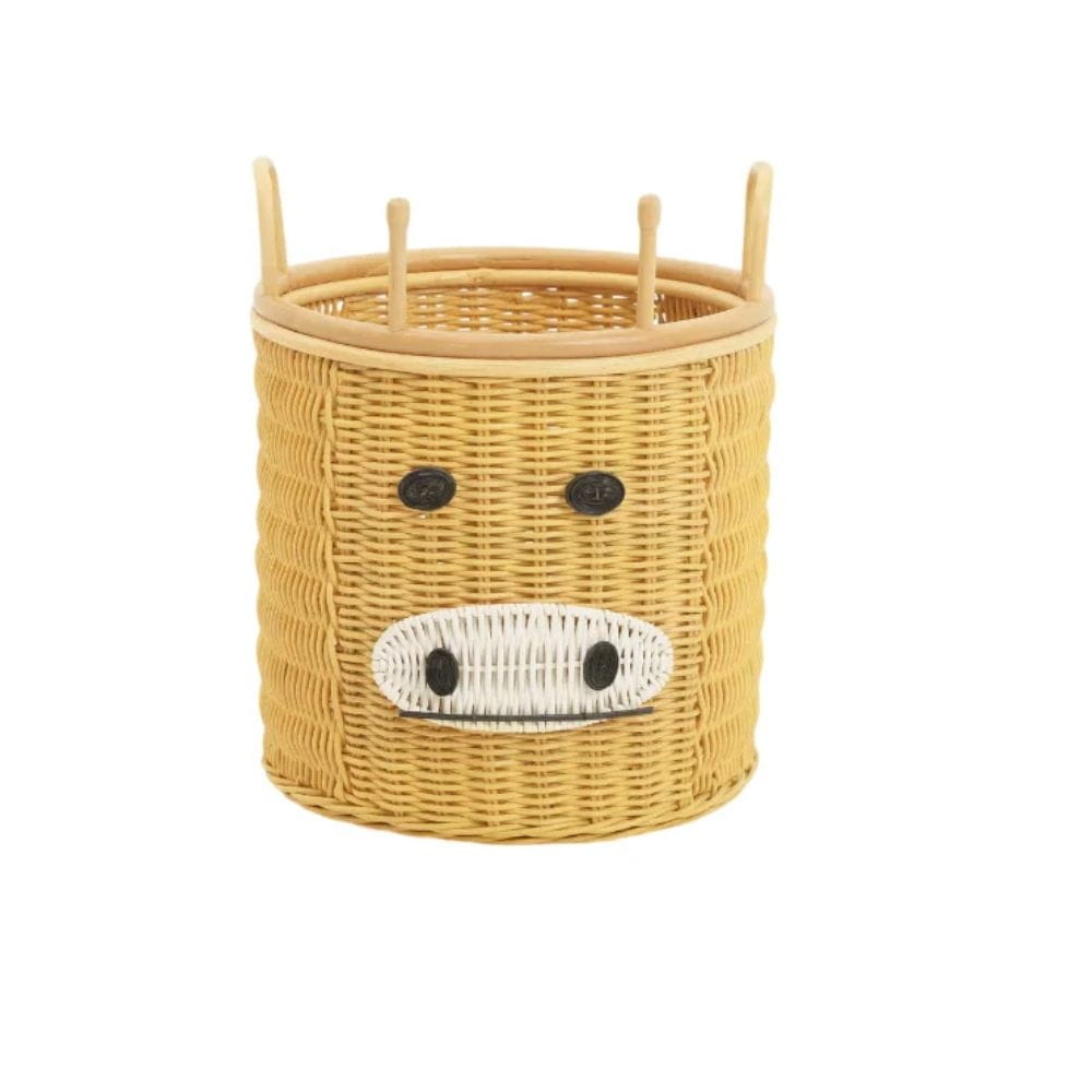 Kids Rattan Deer Laundry Basket, rattan kids basket, rattan kids toys, rattan kids furniture, wholesale, bulk