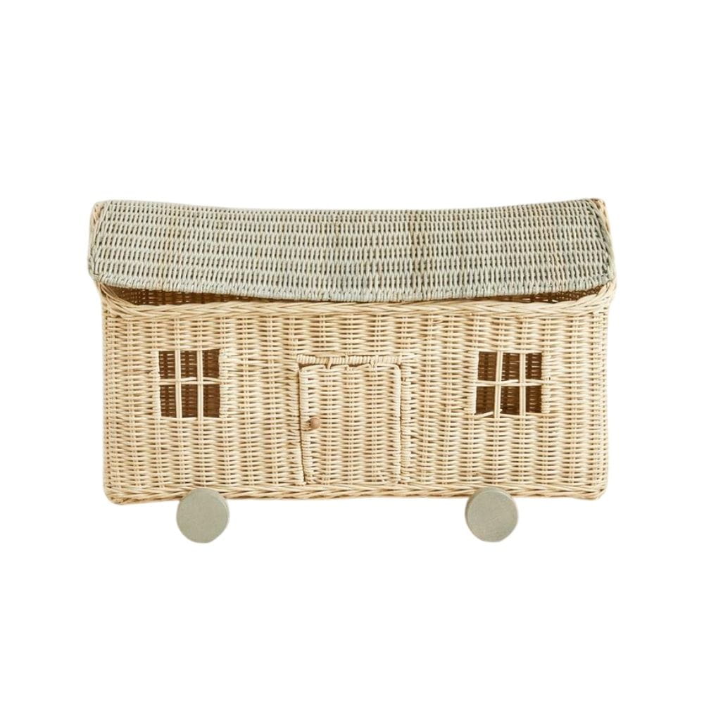 Kids Rattan House Basket, rattan kids basket, rattan kids toys, rattan kids furniture, wholesale, bulk