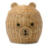 Large Bear Rattan Storage Basket for Kids, rattan kids basket, rattan kids toys, rattan kids furniture, wholesale, bulk