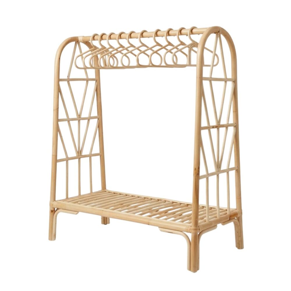 Rattan Baby Clothing Rack, rattan kids toys, rattan kids furniture, wholesale, bulk