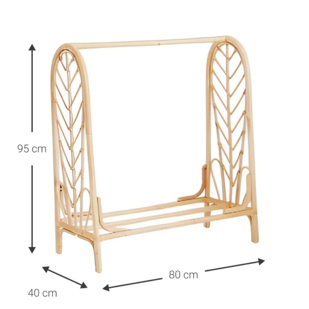 Rattan Clothing Rack for Kid, rattan kids furniture, wholesale, bulk