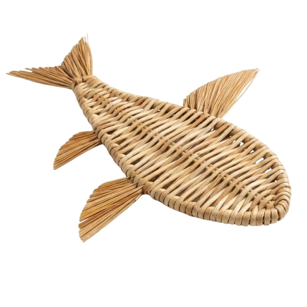 Rattan Fish Nursery Room Wall Decor, rattan kids furniture, wholesale, bulk