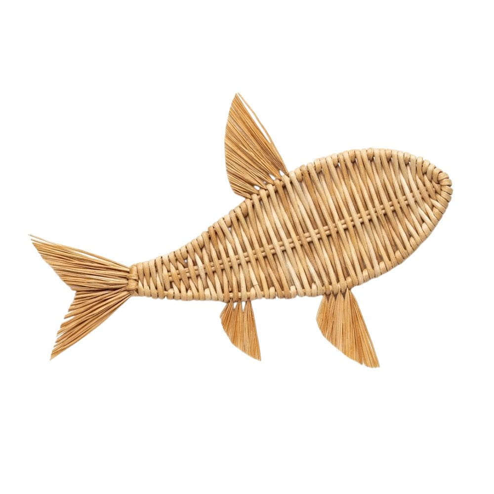 Rattan Fish Nursery Room Wall Decor, rattan kids furniture, wholesale, bulk
