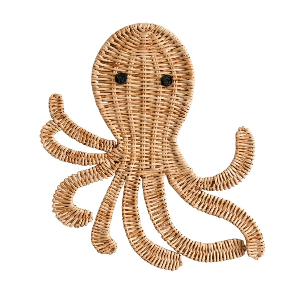 Rattan Octopus Wall Decor Toddler Room, rattan kids furniture, wholesale, bulk