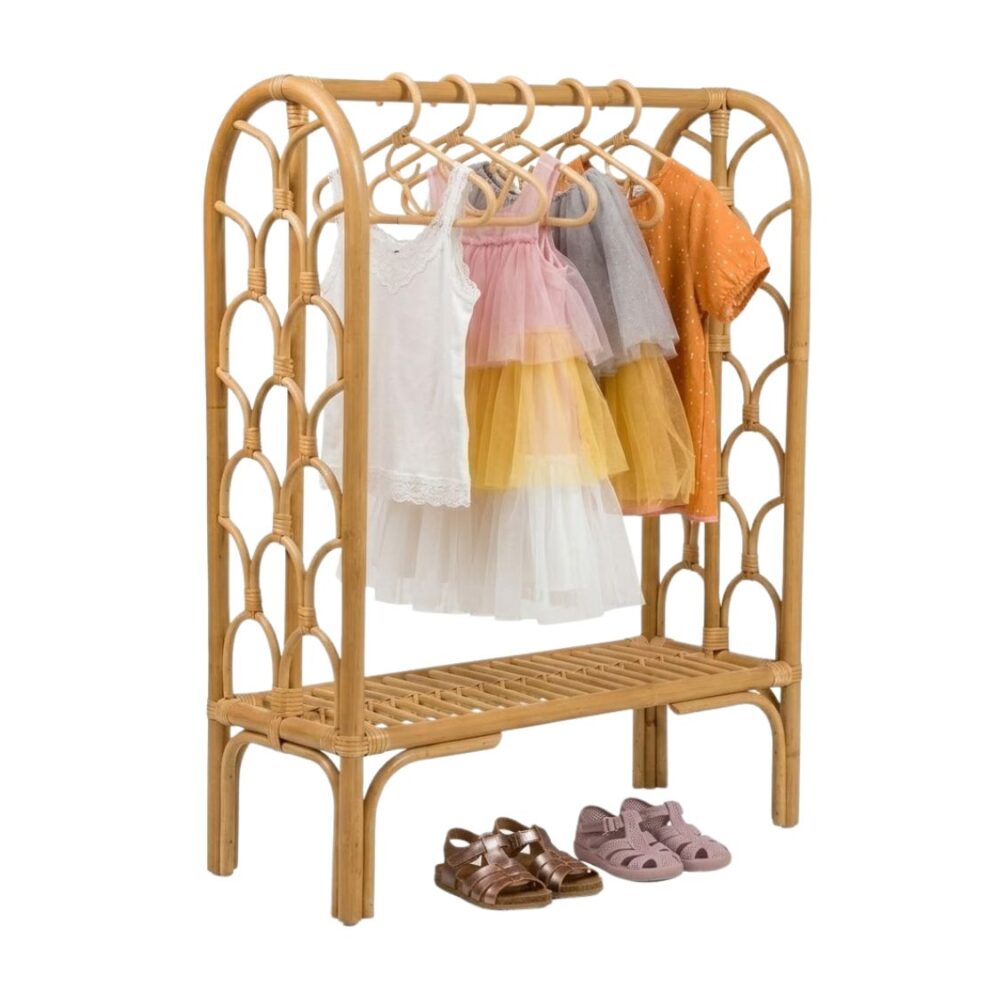 rattan rack for nursery, rattan kids furniture, wholesale, bulk