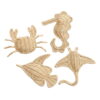 Rattan Sea Animals Wall Decor for Kids, rattan kids furniture, wholesale, bulk
