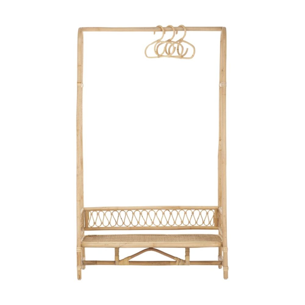 Rattan Shoe and Coat Rack Kids Room, rattan kids furniture, wholesale, bulk
