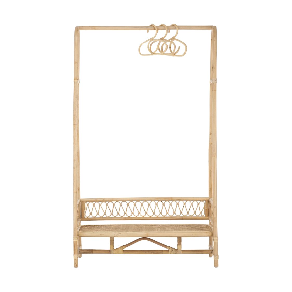 Rattan Shoe and Coat Rack Kids Room, rattan kids furniture, wholesale, bulk