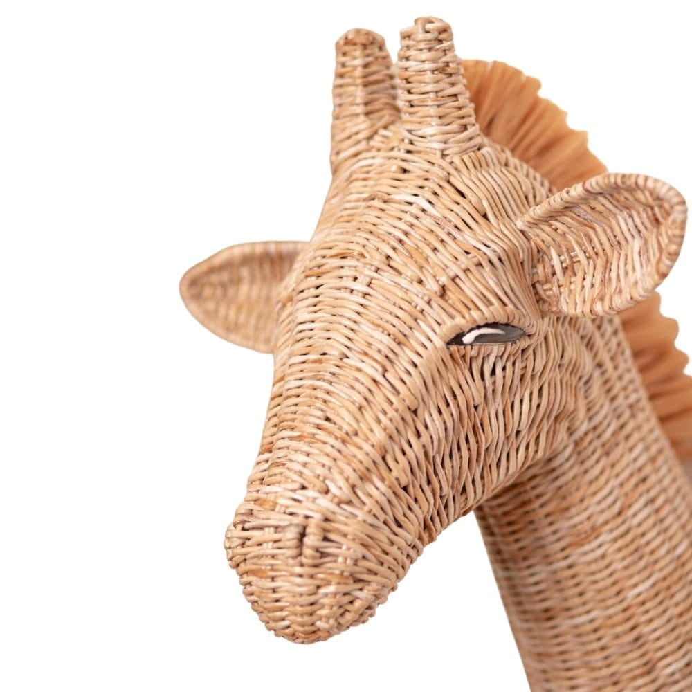 Rattan Zebra Head Wall Decor Kids Room, rattan kids toys, rattan kids furniture, wholesale, bulk