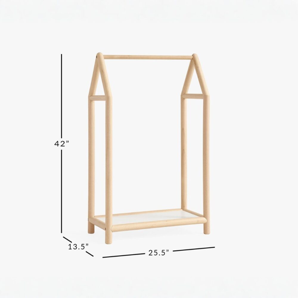Simple Rattan Kids Clothing Rack, rattan kids furniture, wholesale, bulk