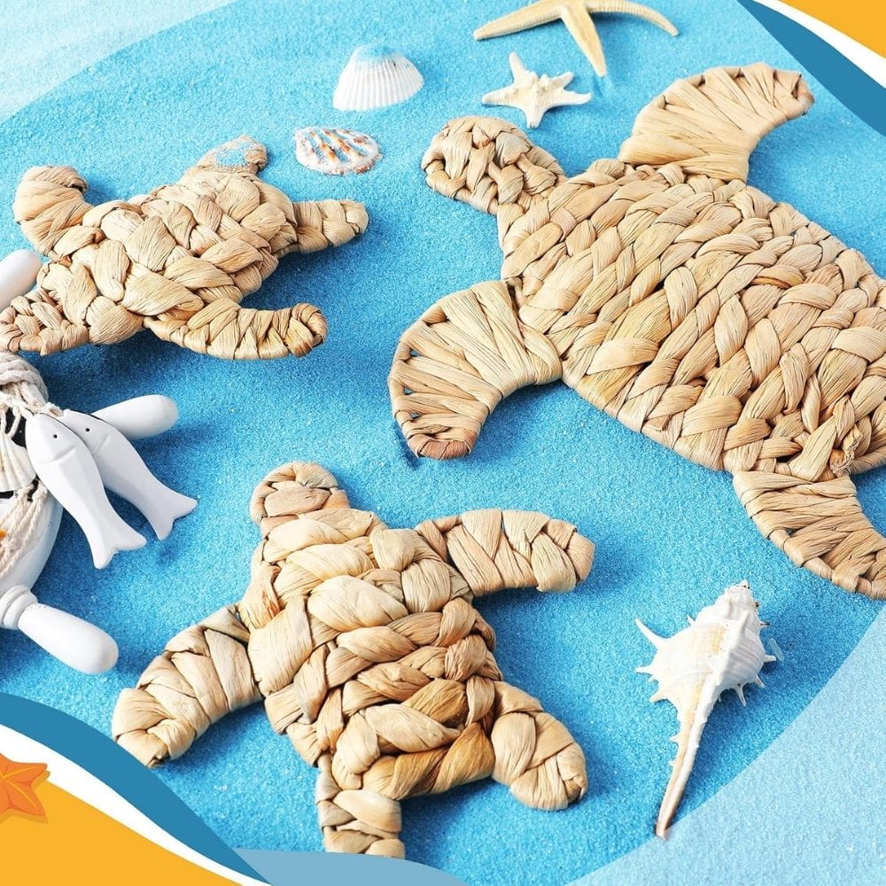 Water Hyacinth Sea Turtle Wall Decor, rattan kids toys, rattan kids furniture, wholesale, bulk