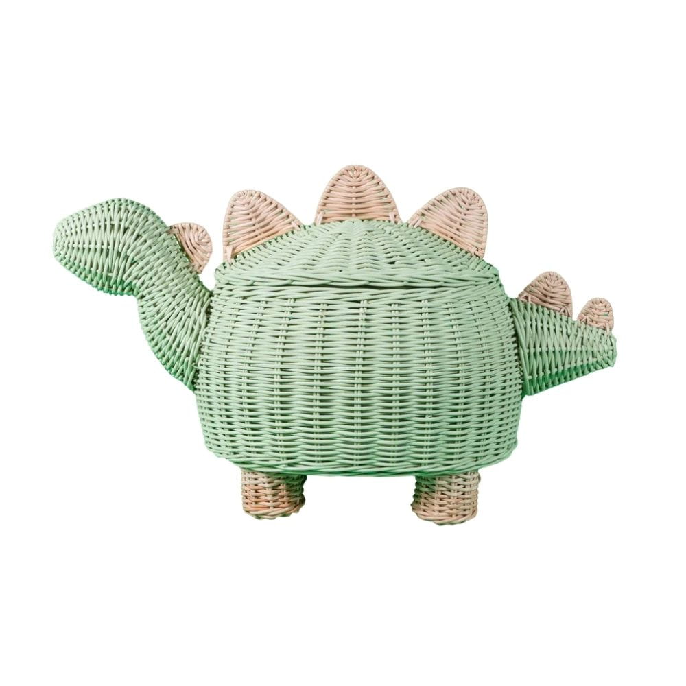 Wicker Dino Storage Basket, rattan kids basket, rattan kids toys, rattan kids furniture, wholesale, bulk
