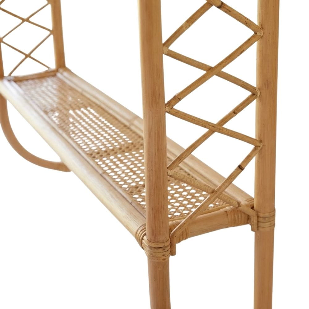 2 Tier Rattan Shelf Nursery Room, rattan kids furniture, wholesale, bulk