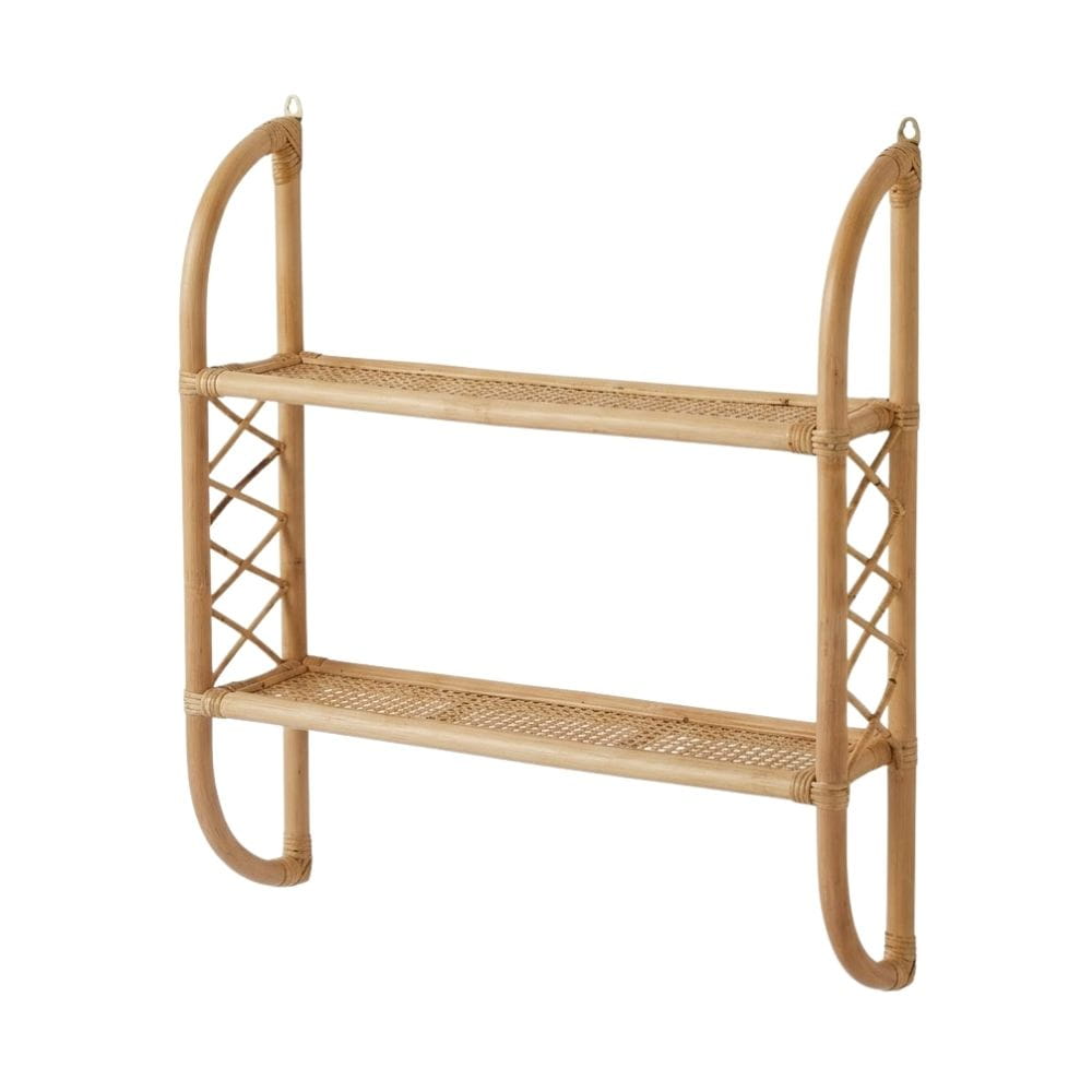 2 Tier Rattan Shelf Nursery Room, rattan kids furniture, wholesale, bulk
