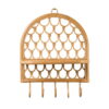 Mermaid Rattan Wall Shelf with Hooks, rattan kids furniture, wholesale, bulk