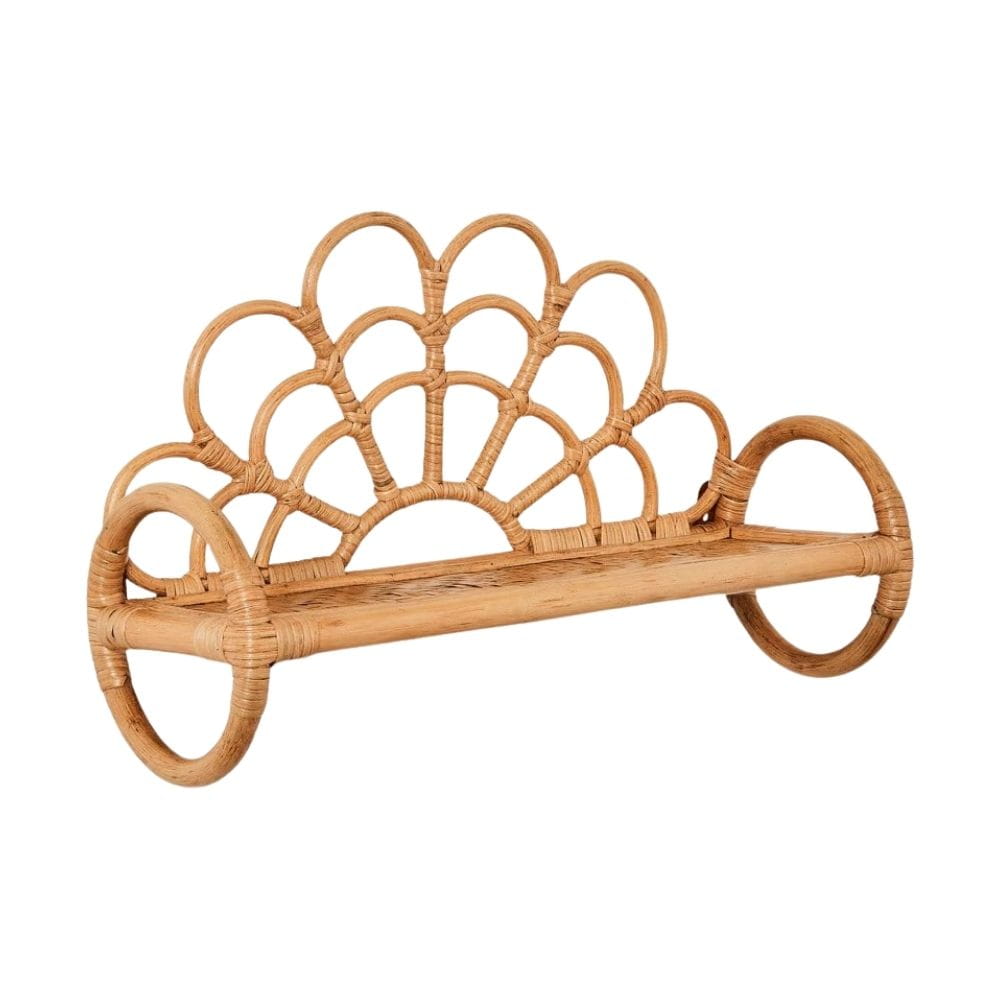 Rattan Kids Bedroom Wall Shelf, rattan kids furniture, wholesale, bulk