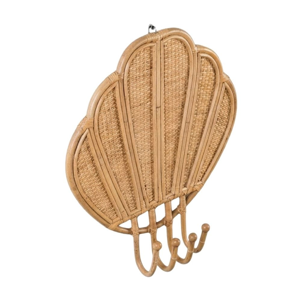 Seashell Rattan Wall Hook, rattan kids furniture, wholesale, bulk