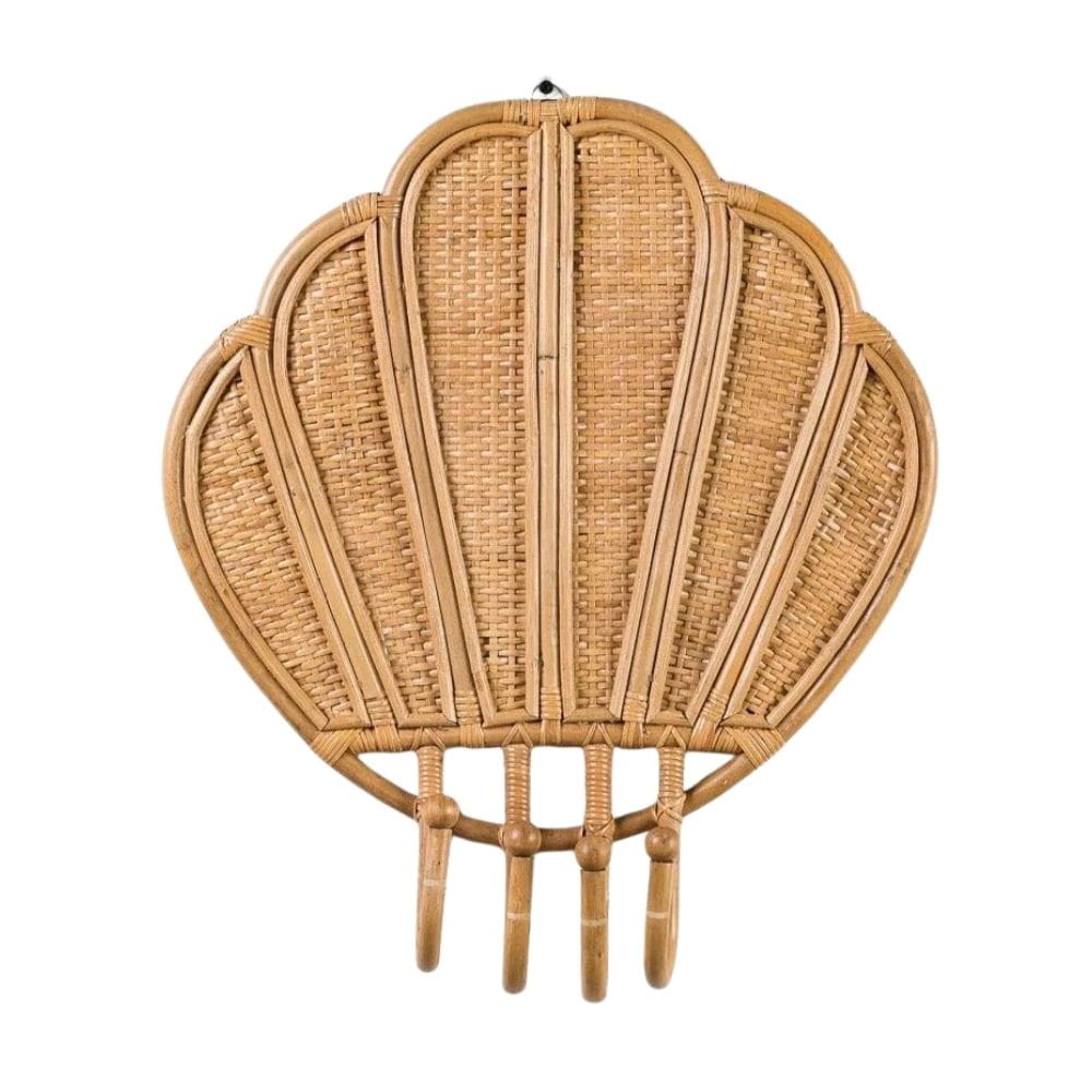 Seashell Rattan Wall Hook, rattan kids furniture, wholesale, bulk
