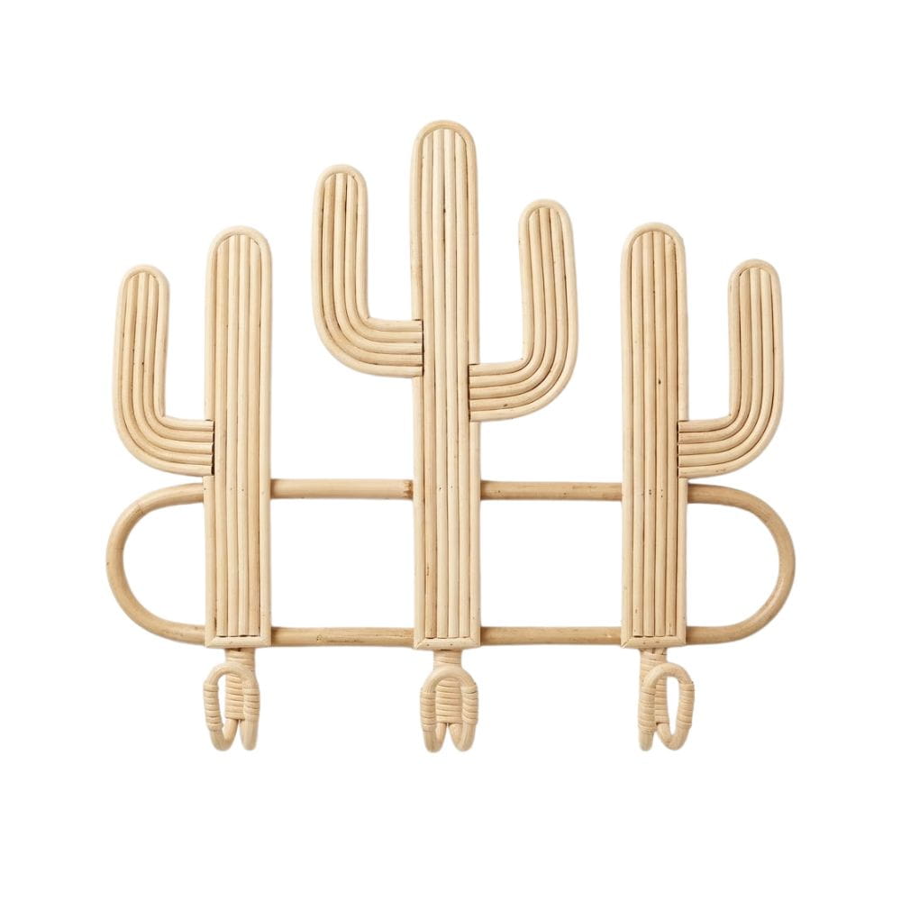 Cactus Rattan Wall Hook Kids Room, rattan kids furniture, wholesale, bulk