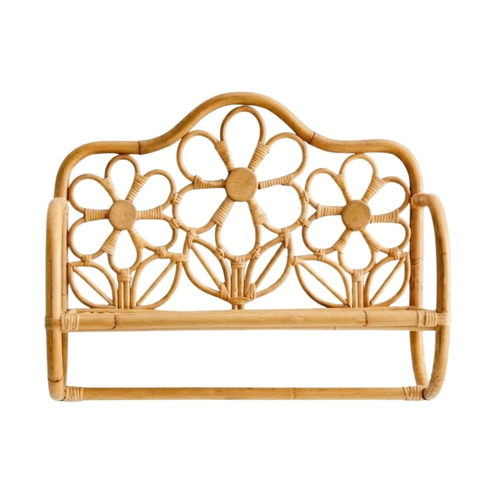 Flower Rattan Wall Shelves Nursery, rattan kids furniture, wholesale, bulk