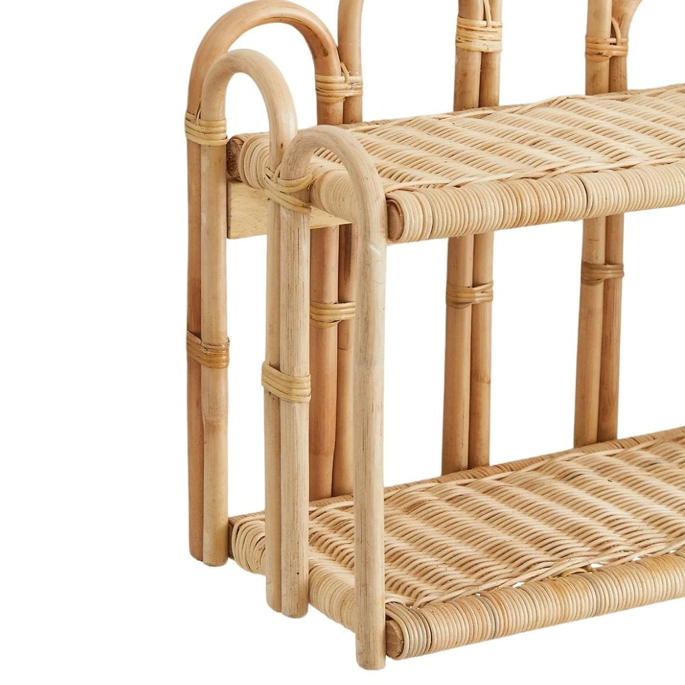 Kids Rattan Wall Books Shelf, rattan kids furniture, wholesale, bulk