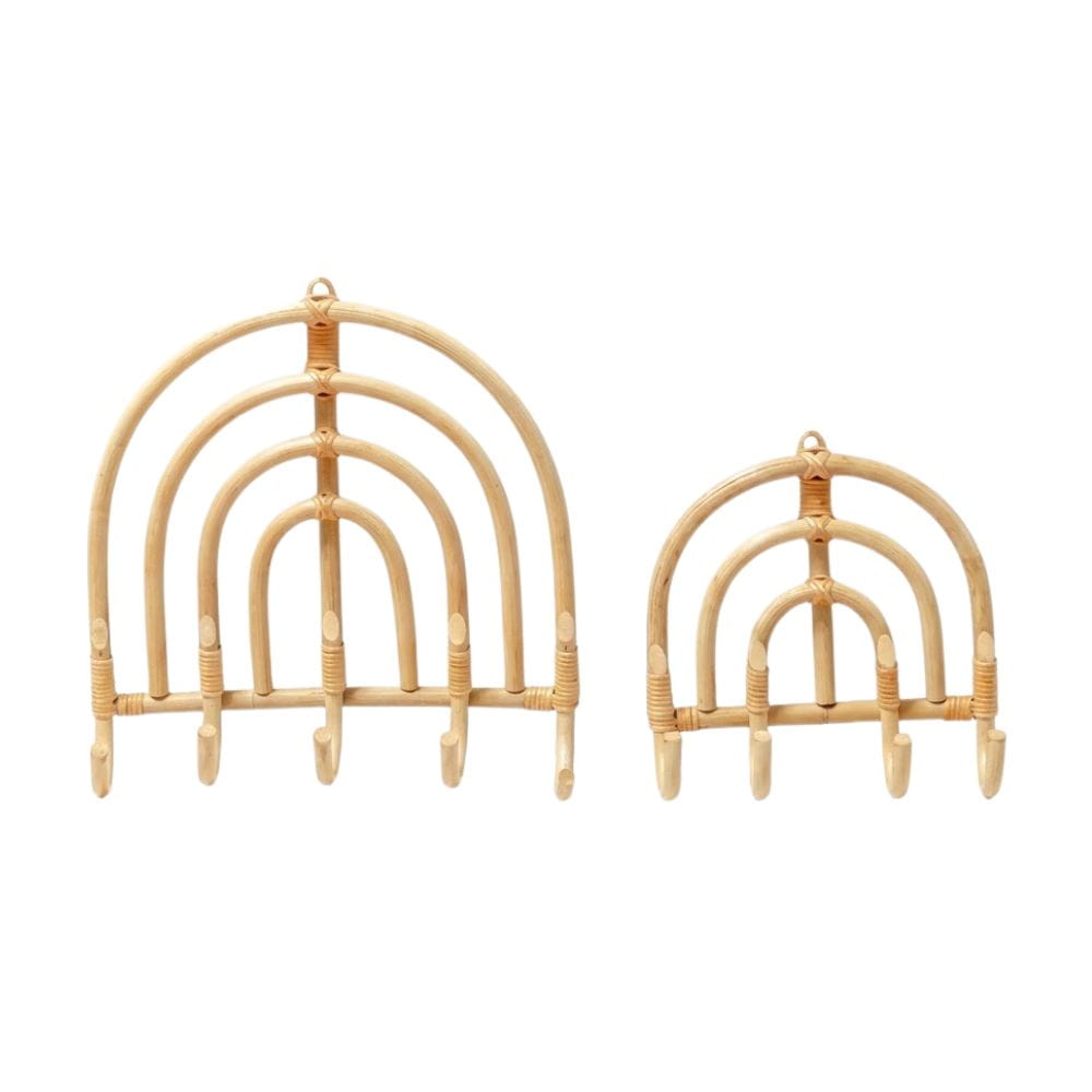 Rainbow Rattan Wall Hook Kid's Room, rattan kids furniture, wholesale, bulk