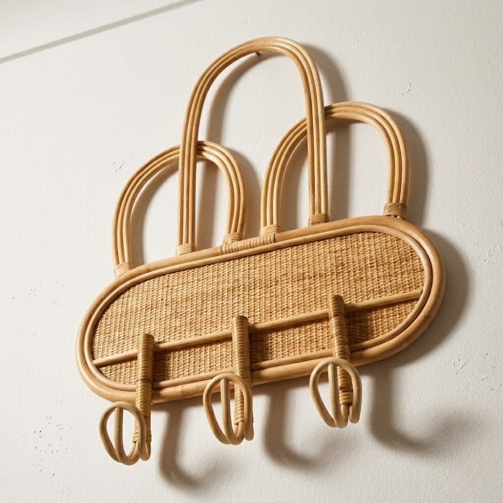 Rattan Baby Room Wall Hanger Hook, rattan kids furniture, wholesale, bulk