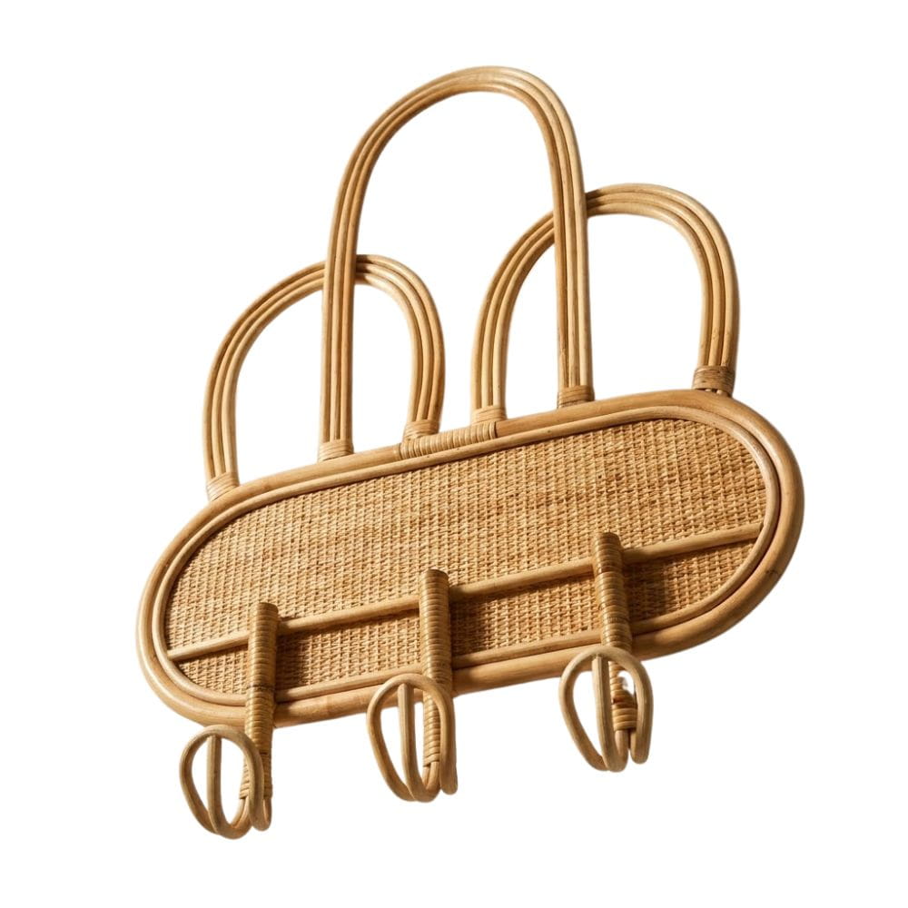 Rattan Baby Room Wall Hanger Hook, rattan kids furniture, wholesale, bulk