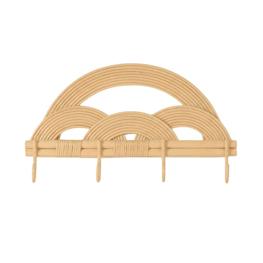 Rattan Rainbow Wall Hook, rattan kids furniture, wholesale, bulk