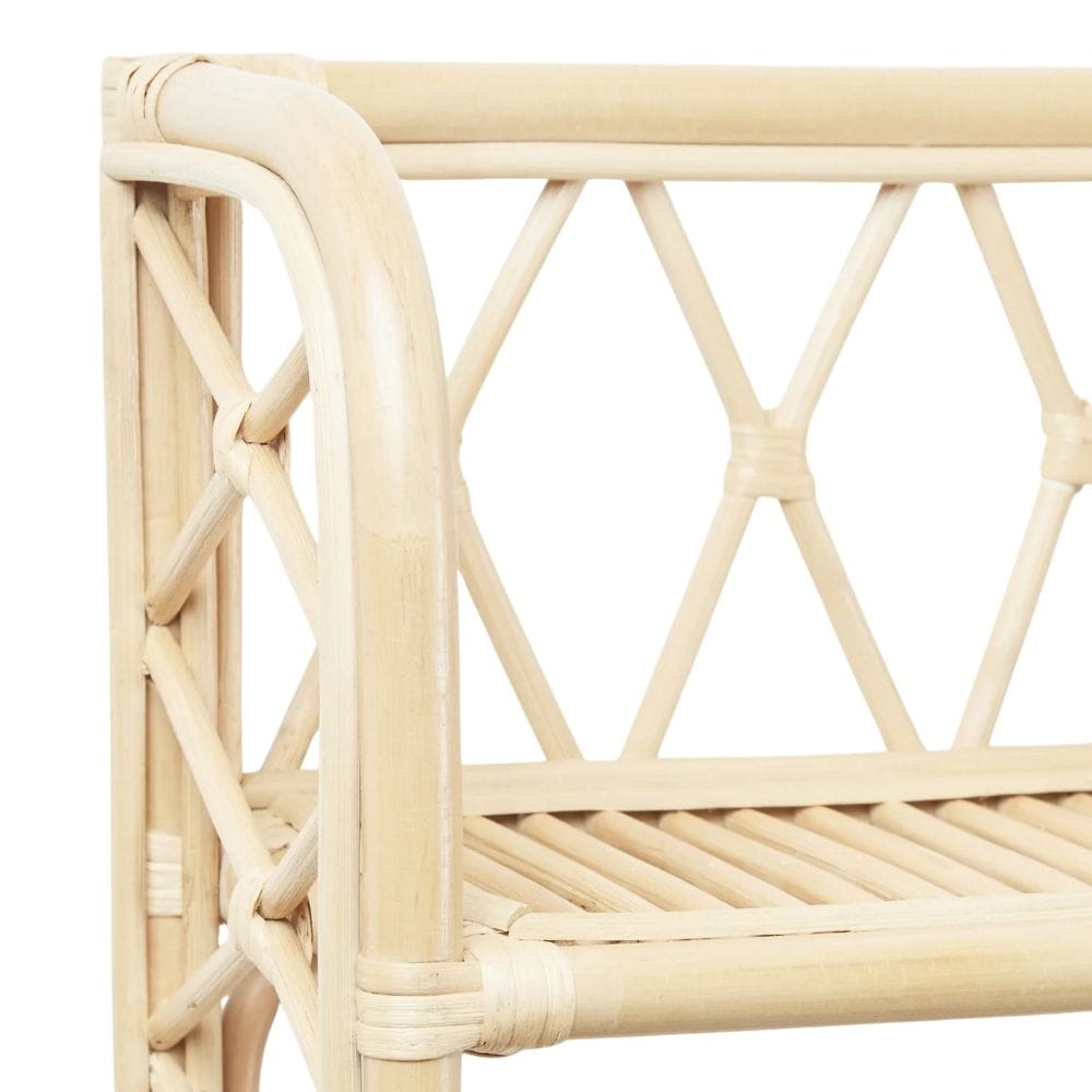 Rattan Wall Mounted Book Shelf with Hooks, rattan kids furniture, wholesale, bulk