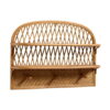 Rattan Wall Shelf with Hanger, rattan kids furniture, wholesale, bulk
