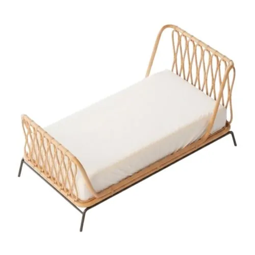 Rattan Kids Complete Bed, rattan kid's bed, rattan baby cot, rattan kids toys, rattan kids furniture, wholesale, bulk