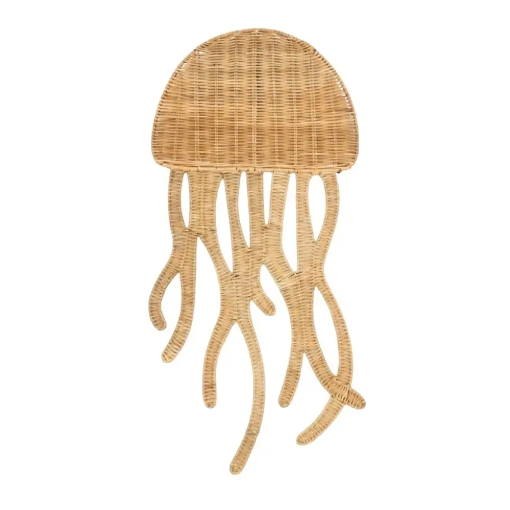 Rattan Jellyfish Wall Hanging, rattan kids toys, rattan kids furniture, wholesale, bulk