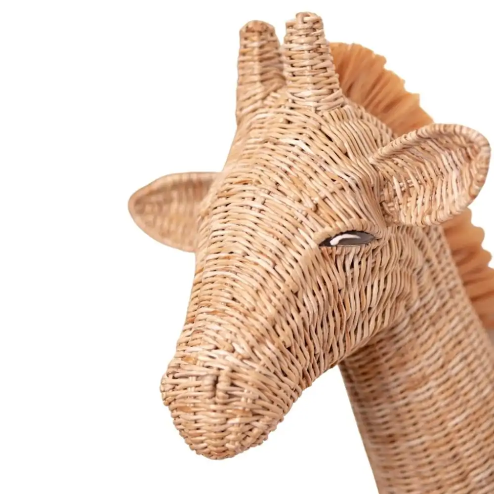 Rattan Zebra Head Wall Decor Kids Room, rattan kids toys, rattan kids furniture, wholesale, bulk