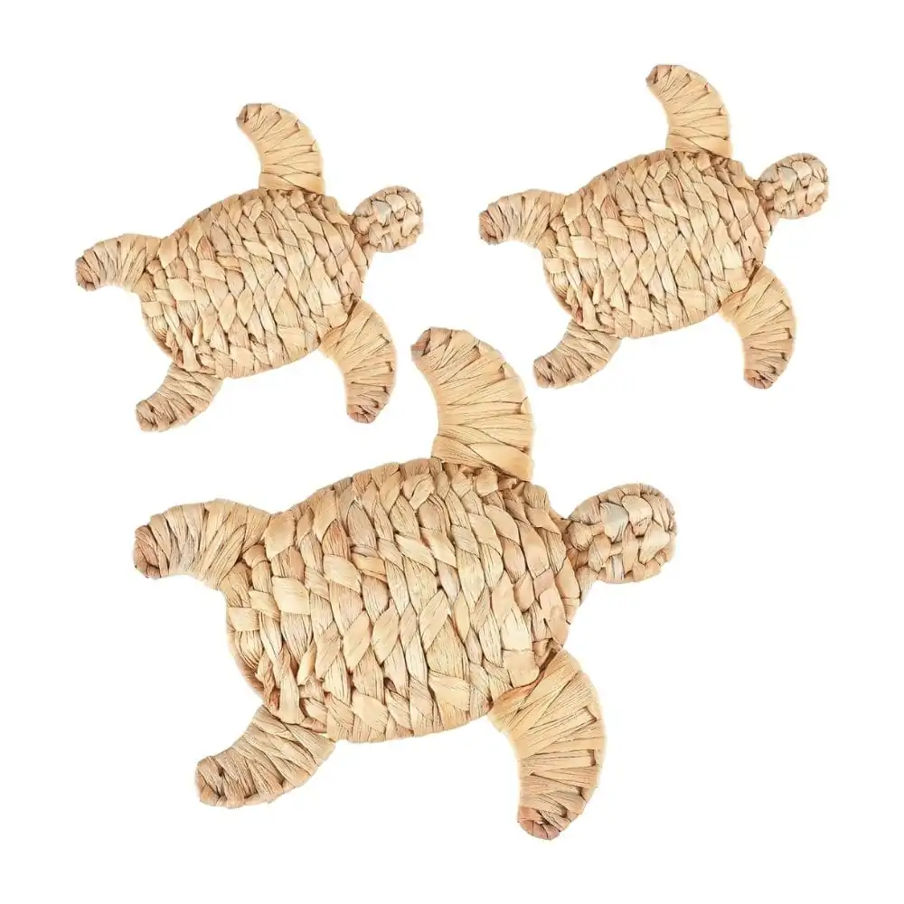 Water Hyacinth Sea Turtle Wall Decor, rattan kids toys, rattan kids furniture, wholesale, bulk